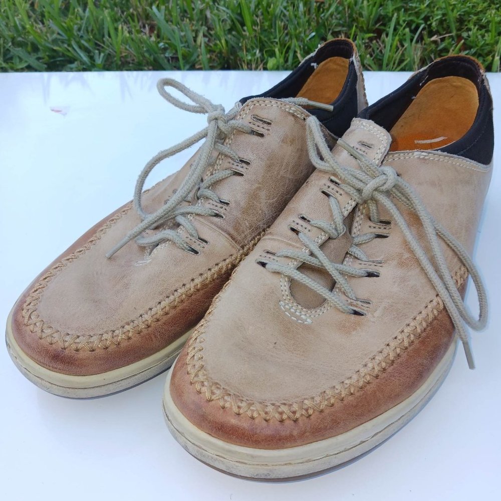 Timberland Men's Size 10.5 Brown Genuine Leather Shoes - Picture 2 of 10